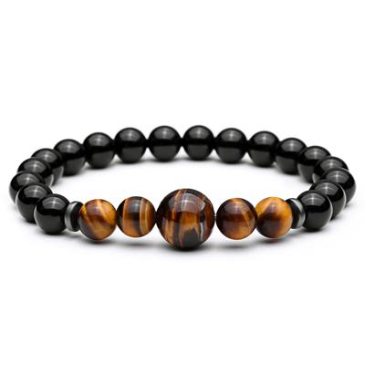 CALM & PROTECT yourself with a Potent Tiger Eye & Lava Stone Mix Bracelet