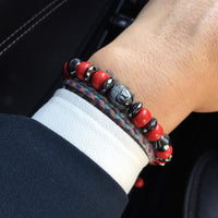 Thumbnail for Cinnabar Stone & Buddha POWER Bracelet