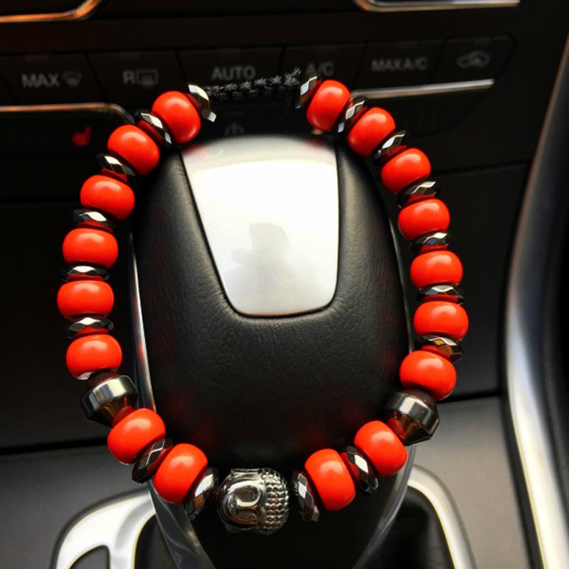 Cinnabar Stone & Buddha POWER Bracelet