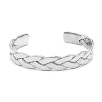 Thumbnail for Twisted Braid Titanium Steel Cuff Bangle- or ROCK the 3pc SET!