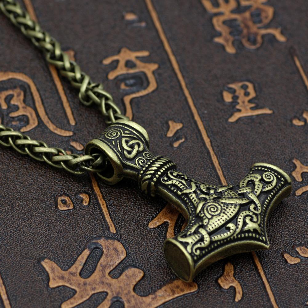 Viking Mjolnir  PROTECTION Amulet Necklace