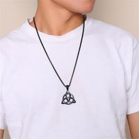 Thumbnail for Men's Stainless Steel Viking TRIQUETRA KNOT Necklace