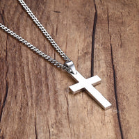 Thumbnail for Men's Minimalistic Stainless Steel Cross Necklace
