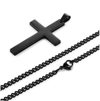 Thumbnail for Men's Minimalistic Stainless Steel Cross Necklace