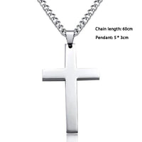 Thumbnail for Men's Minimalistic Stainless Steel Cross Necklace