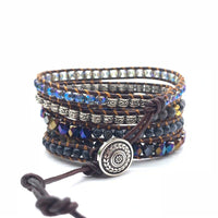 Thumbnail for Black Onyx Protection and Healing Woven Wrap Bracelet