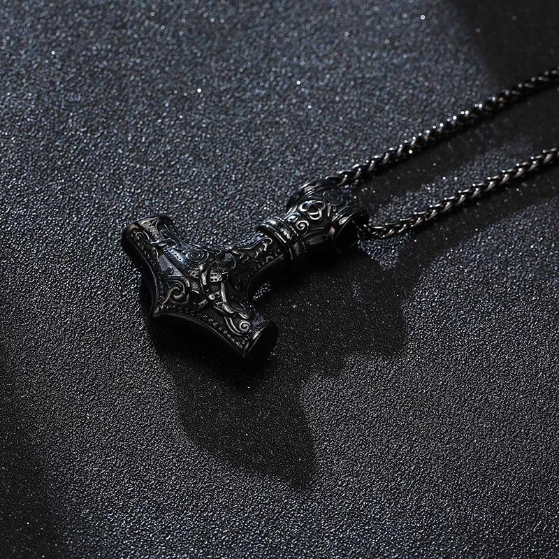 Men's Stainless Steel Viking RUNES Necklace