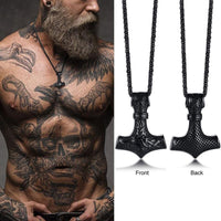 Thumbnail for Men's Stainless Steel Viking RUNES Necklace