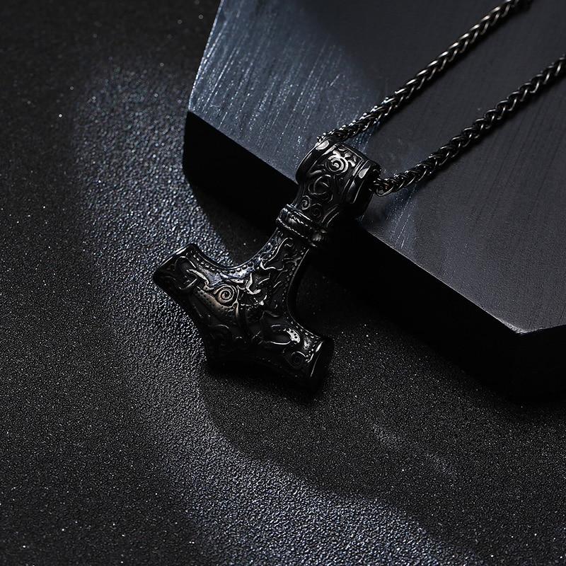 Men's Stainless Steel Viking RUNES Necklace