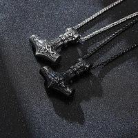 Thumbnail for Men's Stainless Steel Viking RUNES Necklace