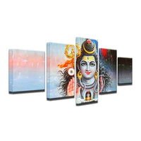 Thumbnail for Attractive 5 Pc Canvas Panel Painting-perfect for Lord Shiva Devotees!