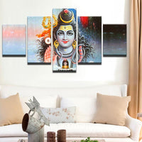 Thumbnail for Attractive 5 Pc Canvas Panel Painting-perfect for Lord Shiva Devotees!