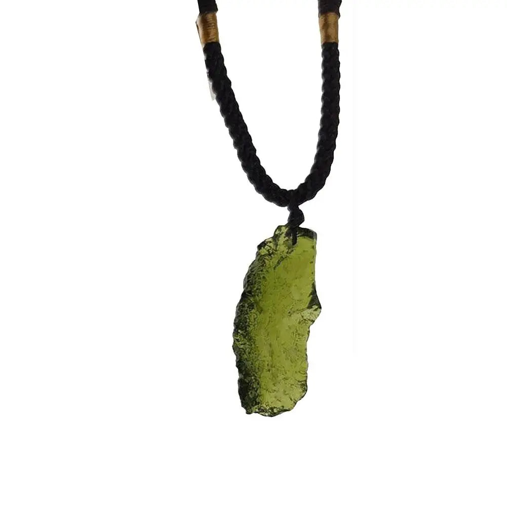 Authentic Moldavite Pendant – Natural Meteorite Stone Necklace