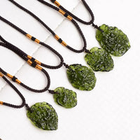 Thumbnail for Authentic Moldavite Pendant – Natural Meteorite Stone Necklace