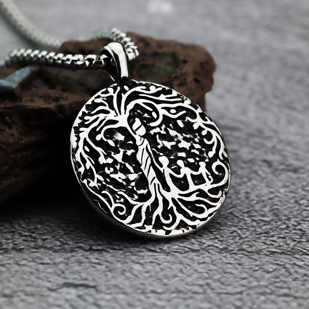 Mom & Children Family Tree of Life Necklace