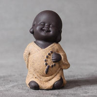 Thumbnail for Cute Mini Monk with Beads Tea Pet Figurine