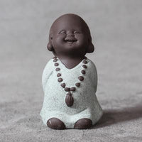 Thumbnail for Cute Mini Monk with Beads Tea Pet Figurine