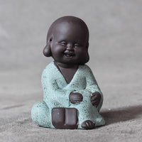 Thumbnail for Adorable Mini Monk Buddha Tea Pet Figurine