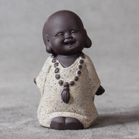 Thumbnail for Cute Mini Monk with Beads Tea Pet Figurine