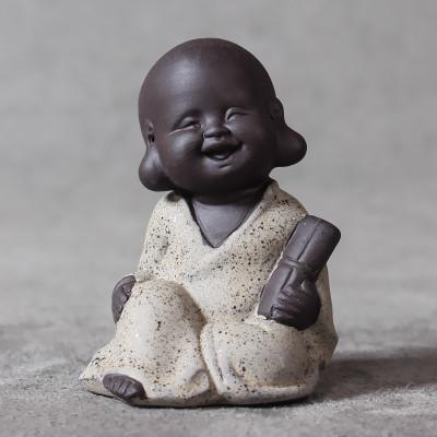 Adorable Mini Monk Buddha Tea Pet Figurine