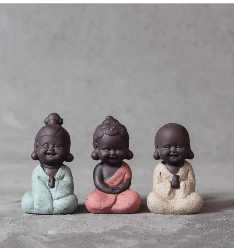 Buddha Tea Pet Mini Cuties Hand Painted Figurine