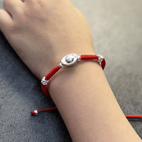 Thumbnail for Red Rope & Sterling Silver Ingot Bracelet