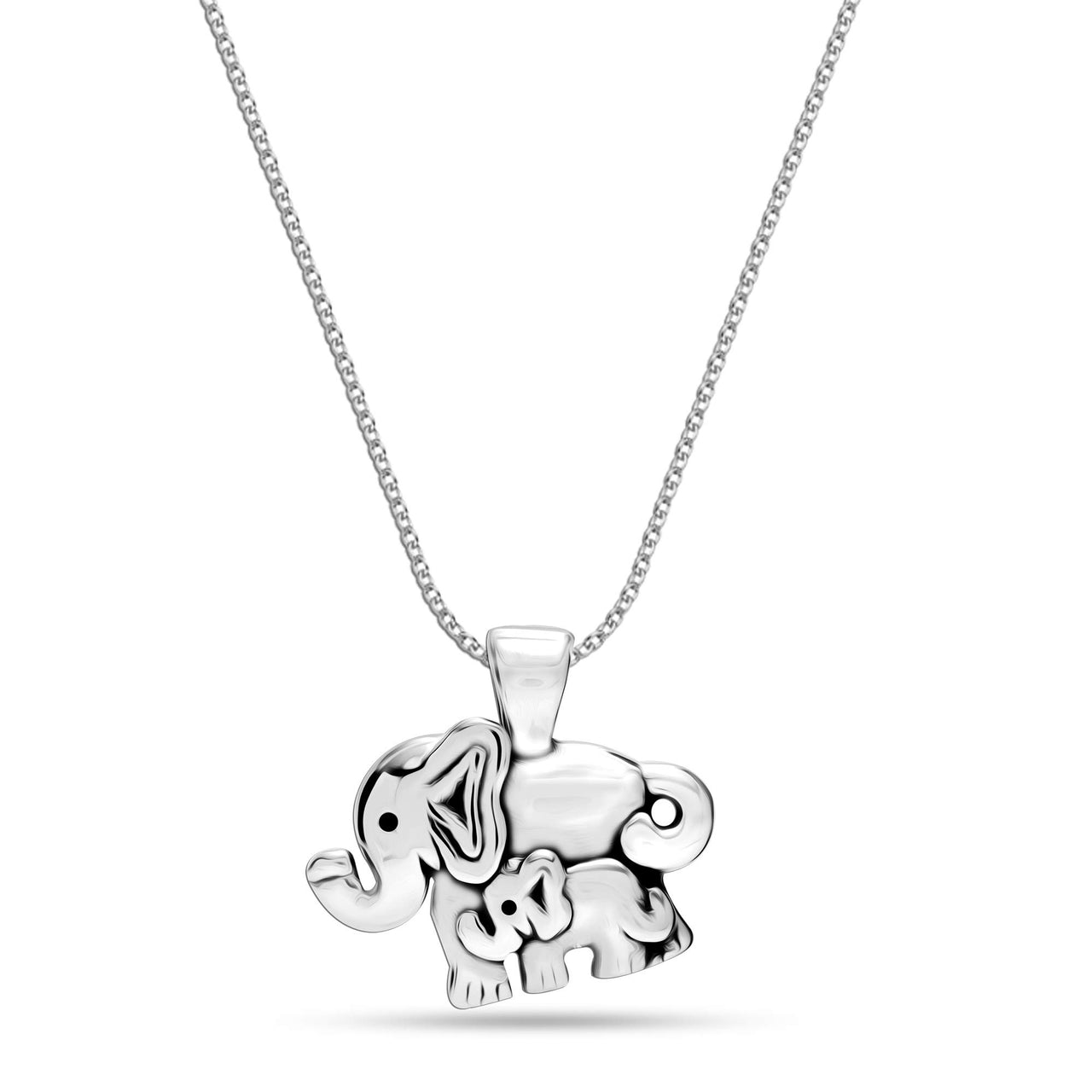 925 Sterling Silver Elephant Necklace