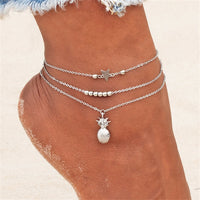 Thumbnail for Multi-Layer Chain Anklet Set