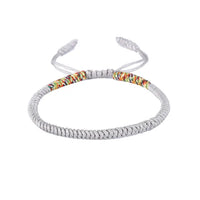 Thumbnail for Tibetan Buddhist Handmade Lucky Knots Rope Bracelet - Confidence