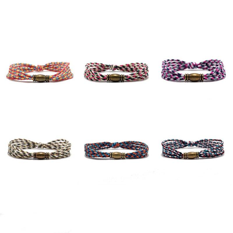 Ethnic Tibetan Copper & Cotton Rope Bracelet-Buy 2 , Get a 3rd FREE!