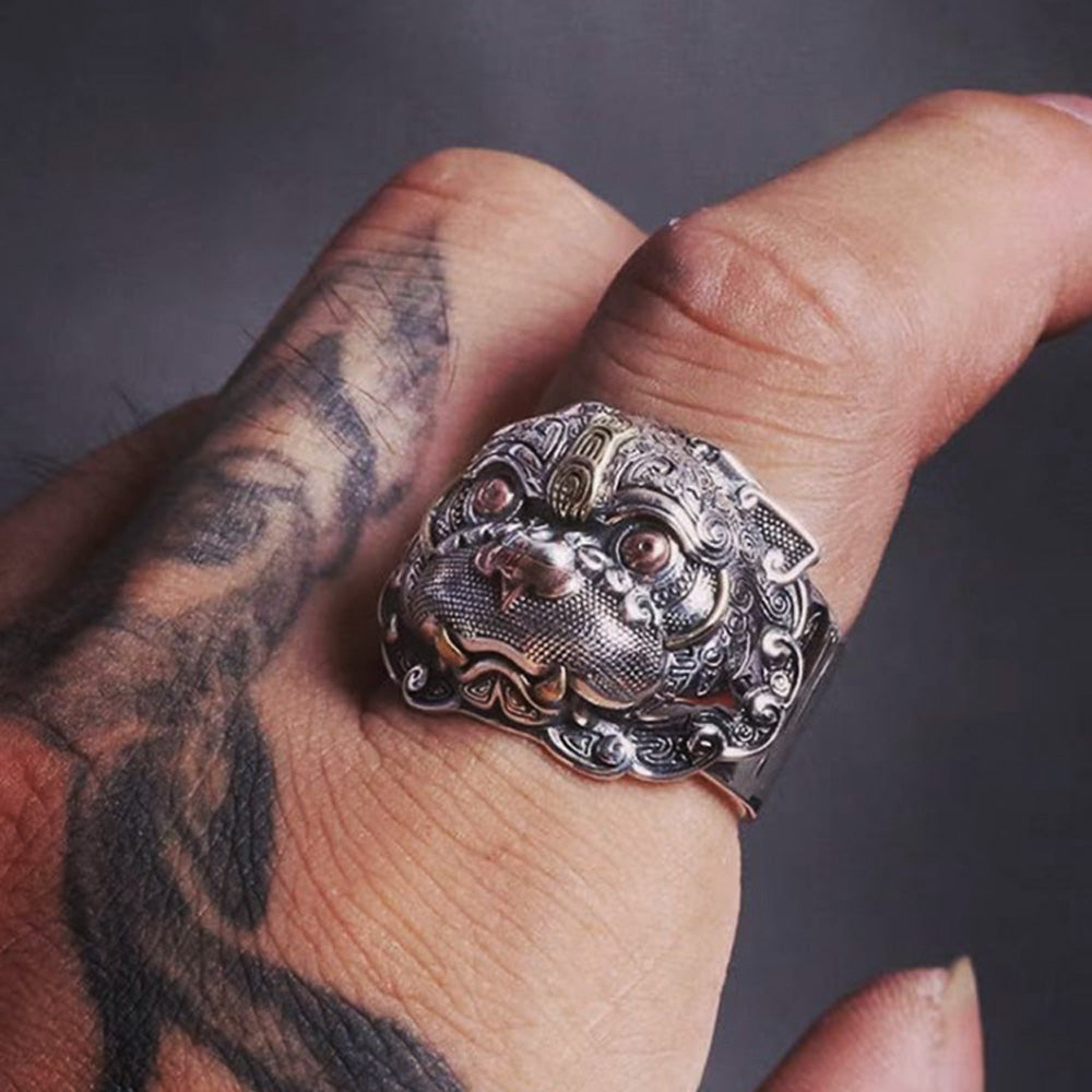 Mythical Pixiu Feng Shui Wealth Ring