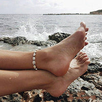 Thumbnail for ANCIENT MONEY Cowry 24K Plated Accent Shell ANKLET