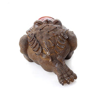 Thumbnail for Color Changing Lucky Frog Toad Tea Pet Figurine