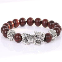 Thumbnail for Natural  Rosewood bead & Pixiu & OM HEALING Bracelet