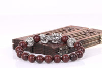 Thumbnail for Natural  Rosewood bead & Pixiu & OM HEALING Bracelet