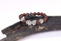 Thumbnail for Natural  Rosewood bead & Pixiu & OM HEALING Bracelet