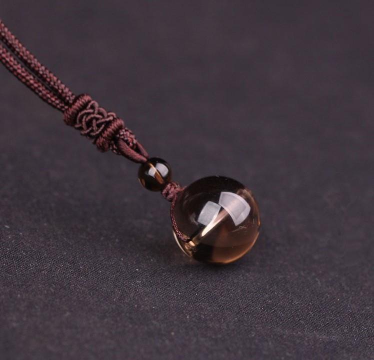 Knotted Rope Natural  Stone Balance and Healing Necklace