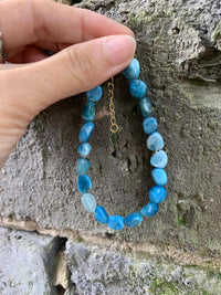 Thumbnail for Natural Apatite 'MANIFESTATION' Bead Bracelet