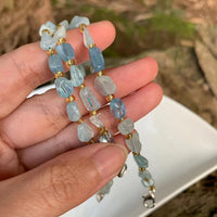 Thumbnail for Calming Natural Aquamarine Beaded Bracelet