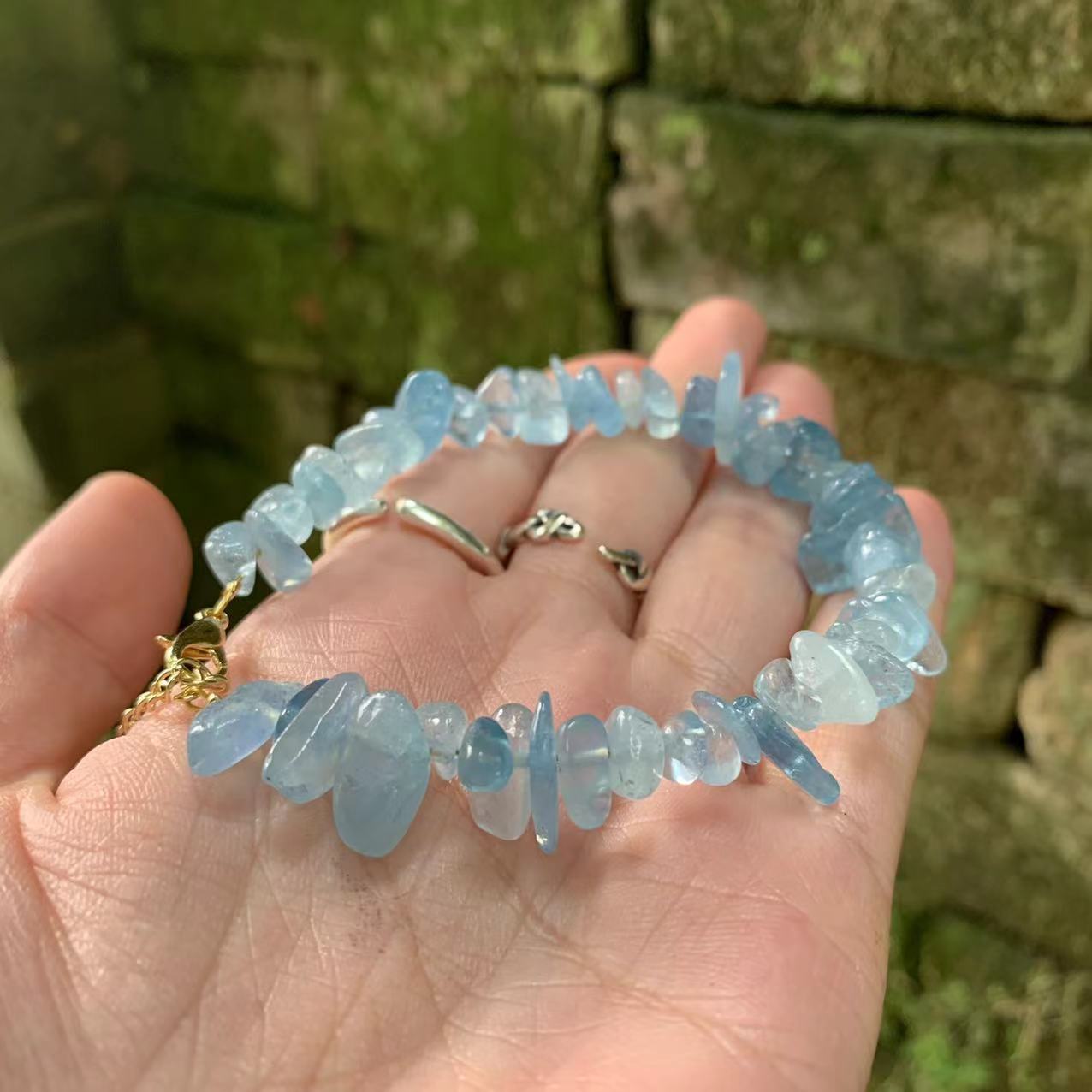 Natural Handmade Aquamarine 'SERENITY' Bracelet