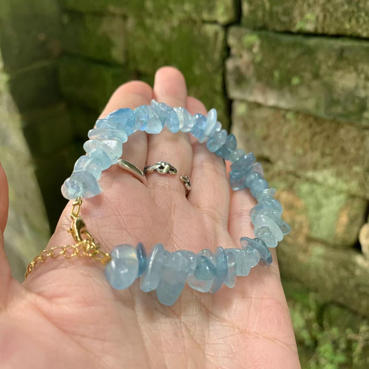 Natural Handmade Aquamarine 'SERENITY' Bracelet