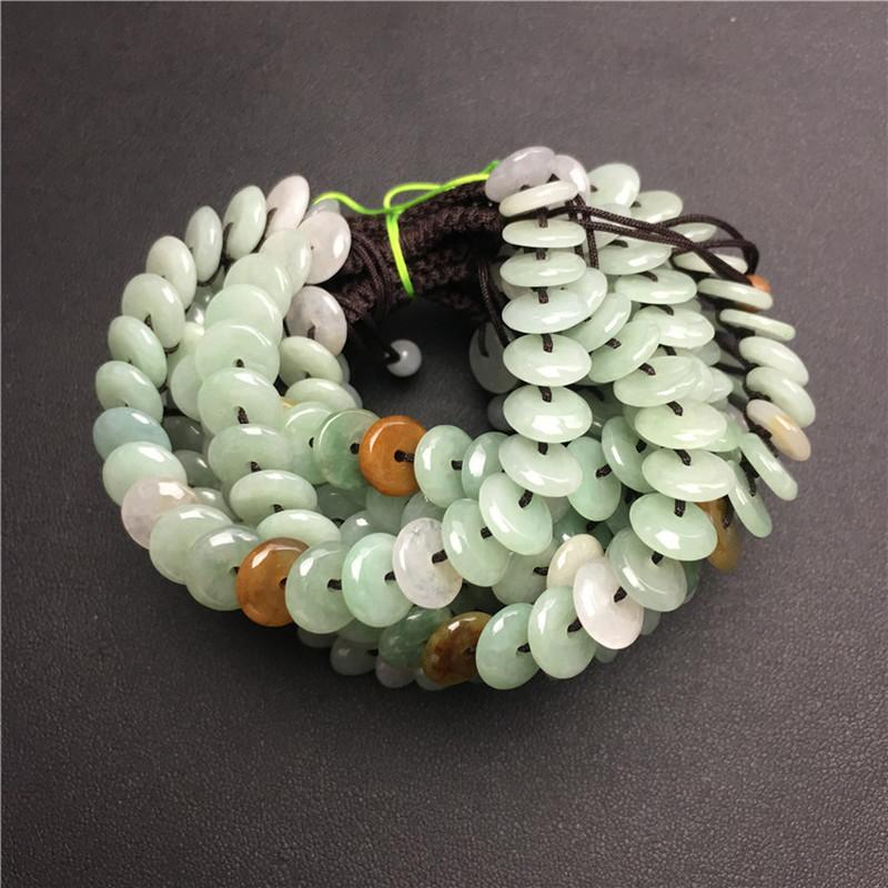 Burmese JADEITE HEALTH-GIVING  Lucky Red Rope Bracelet