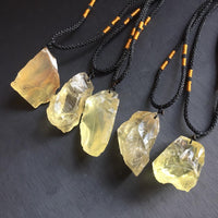 Thumbnail for Natural Raw CITRINE  Stone SUNSHINE Pendant Necklace