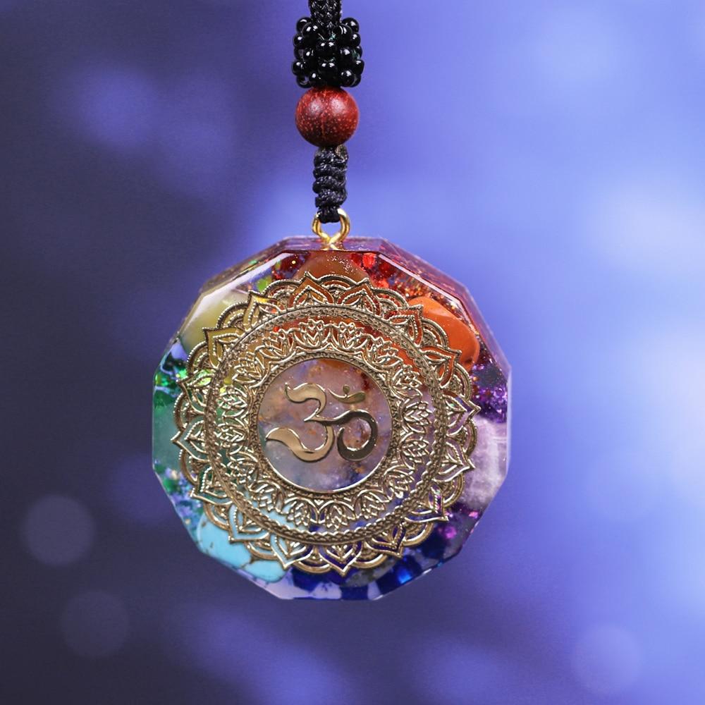 Healing ORGONITE & OM Pendant Necklace