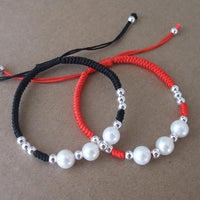 Thumbnail for Sterling Silver Bead & Freshwater Pearl CALMING Rope Bracelet