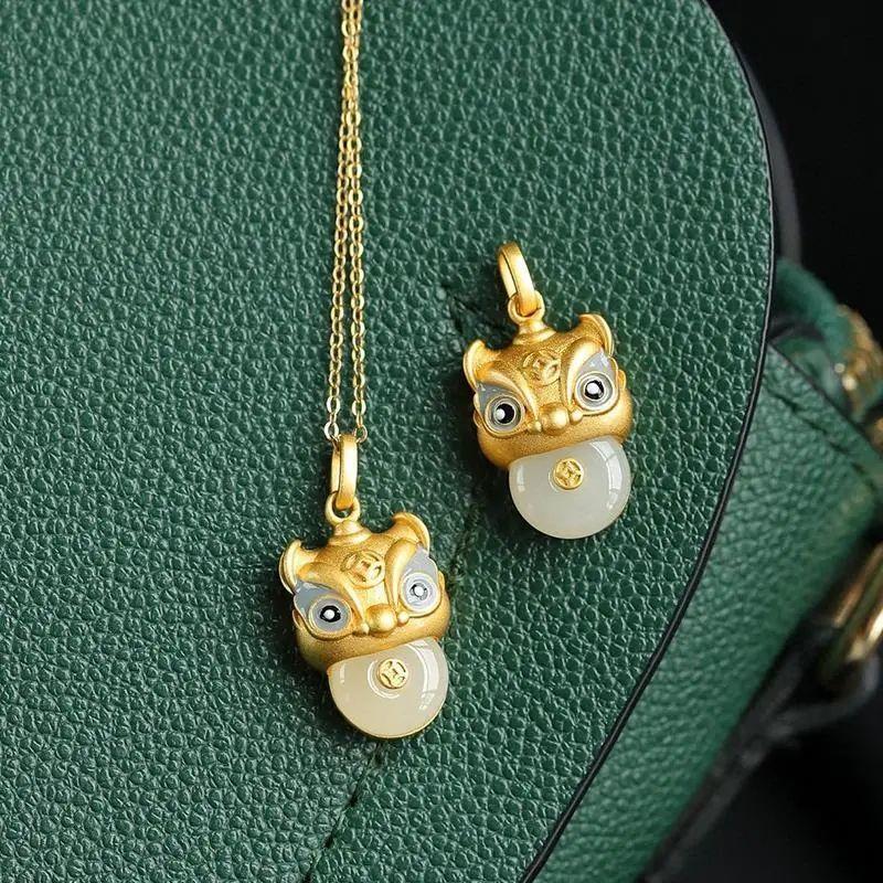 2021 Is The Year Of The Ox! S925 Silver & Hetian Jade Necklace