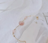 Thumbnail for Darling 14K Gold & Rose Quartz 'TRANQUILITY' Bracelet