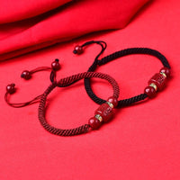 Thumbnail for Purple Cinnabar Tibetan 6 SYLLABLE Mantra Bracelet