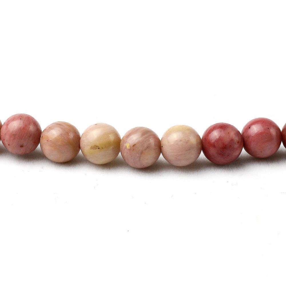 Natural Rhodochrosite Stone Mala