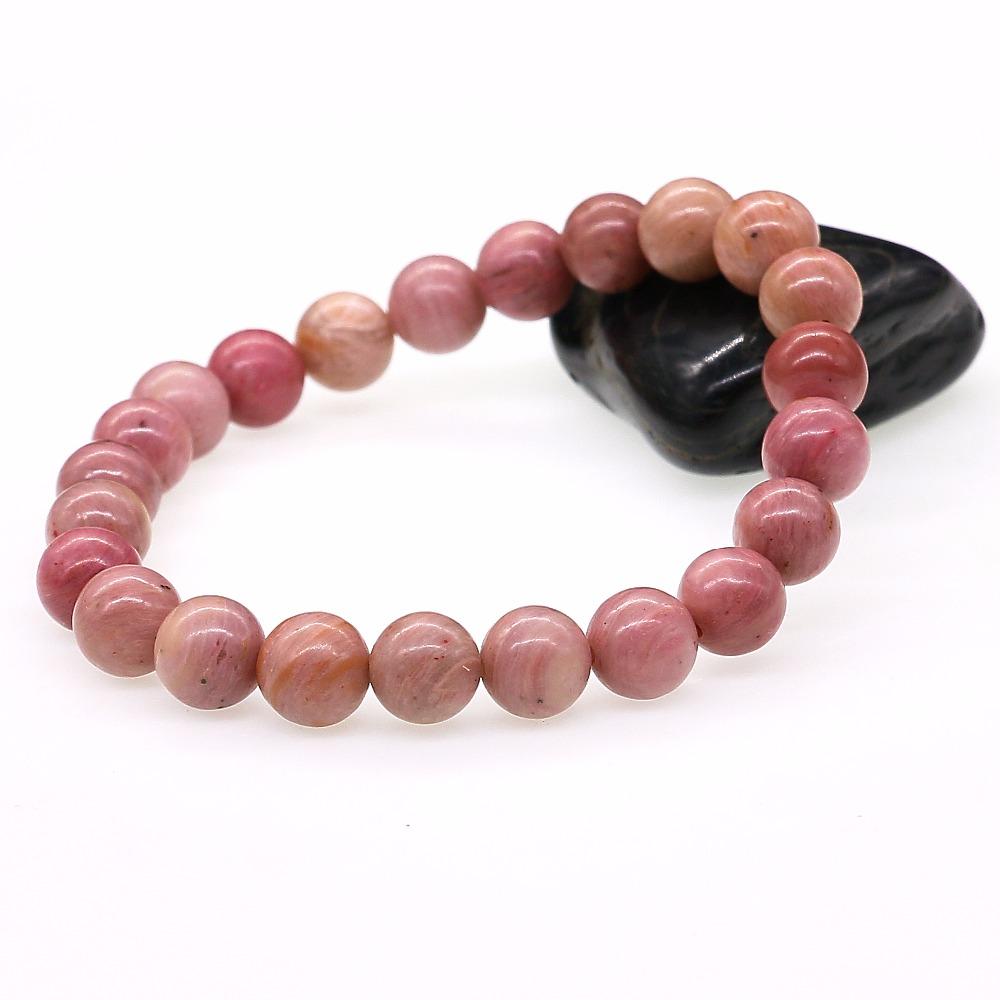 Natural Pink Rhodochrosite Stone Bracelet